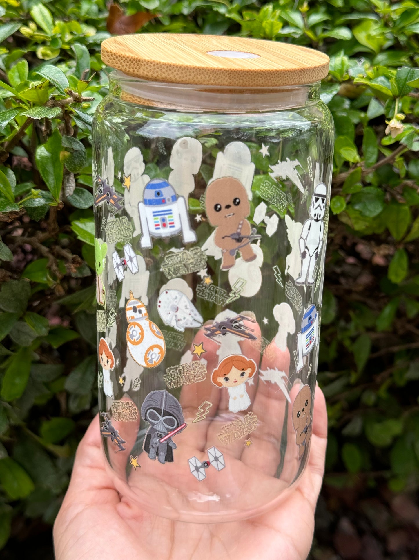 Star wars 16oz glass cup