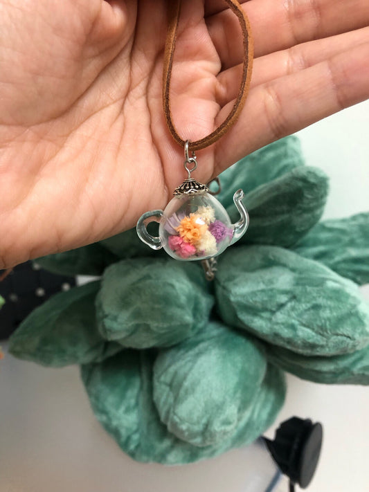 Teapot Flower Choker